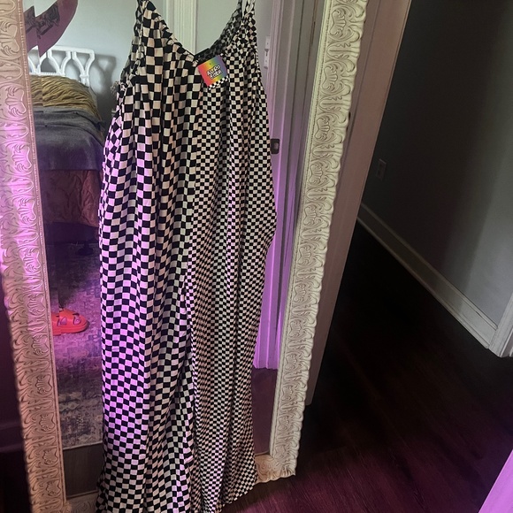 Alora Eden two tone checkered jumpsuit - Picture 1 of 1